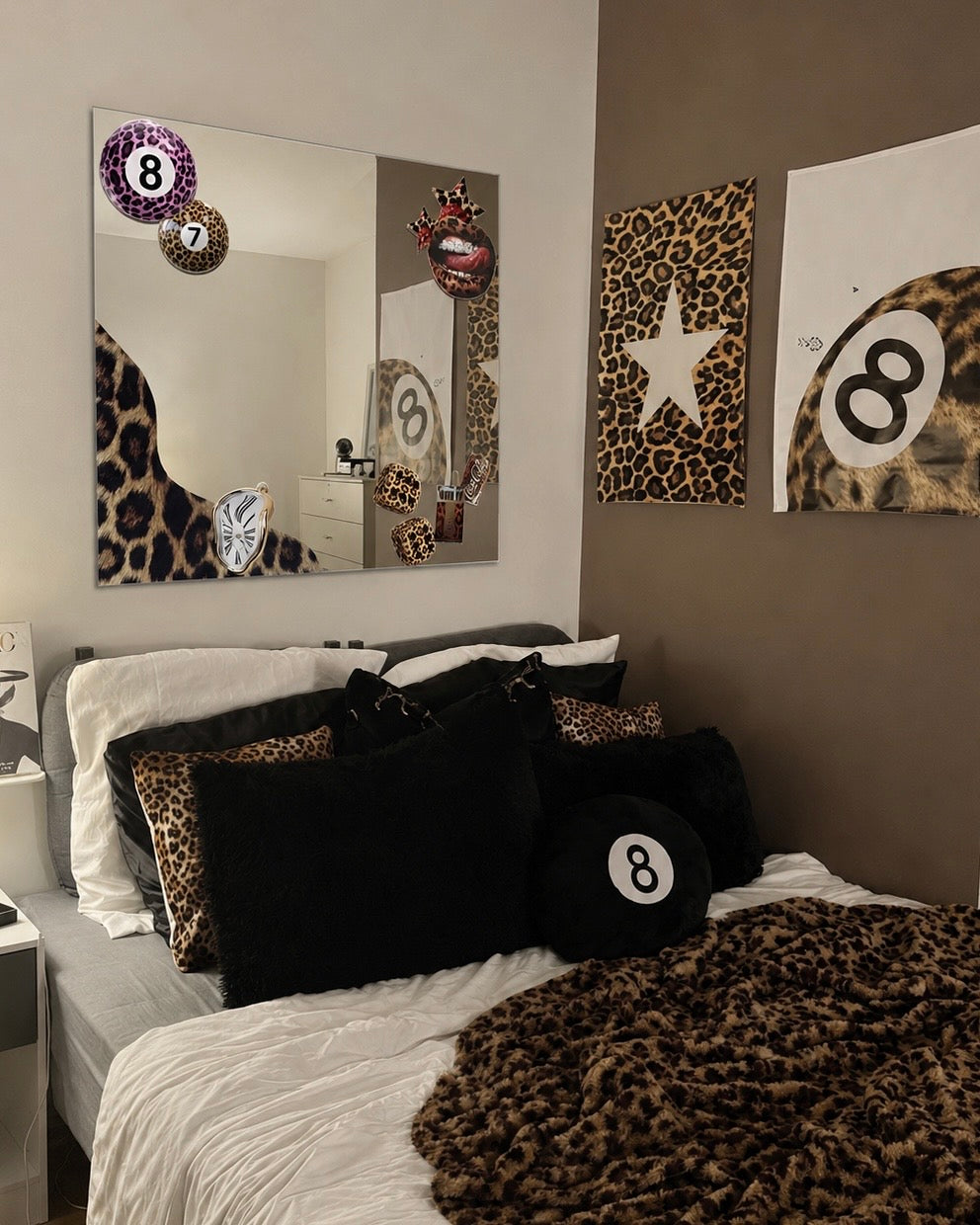 Customisable Leopard luxe Print Mirror 🐆