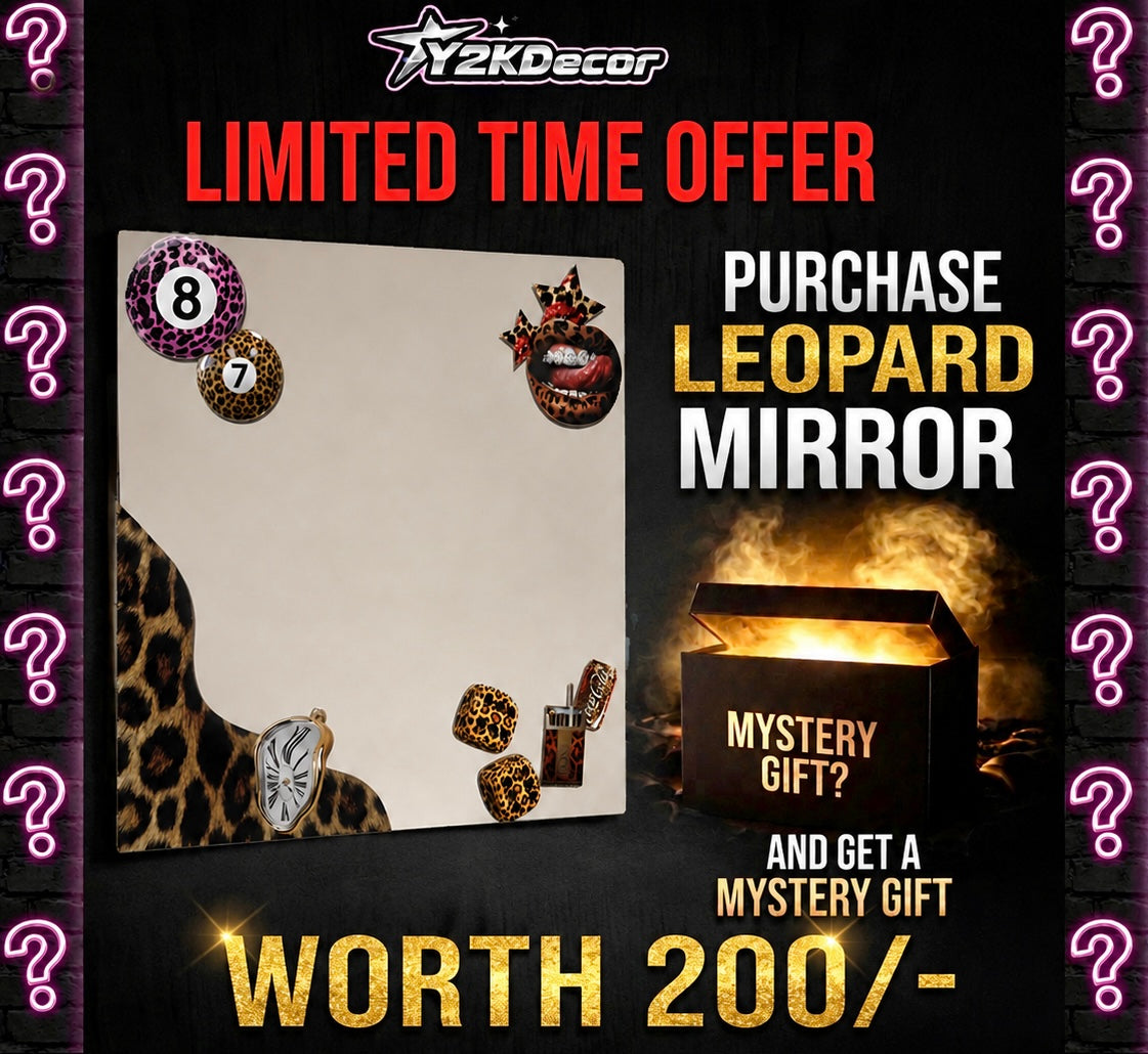 Customisable Leopard luxe Print Mirror 🐆